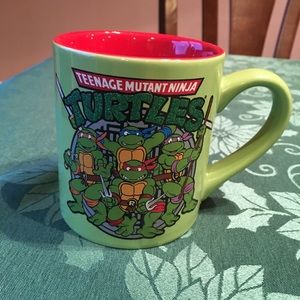 TMN Turtles Laser Print Cup with Glittery Logo